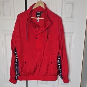 BOSS X NBA Vibrant Red Windbreaker